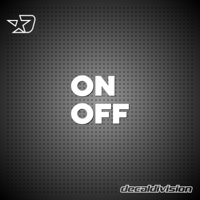 On Off Sticker Set